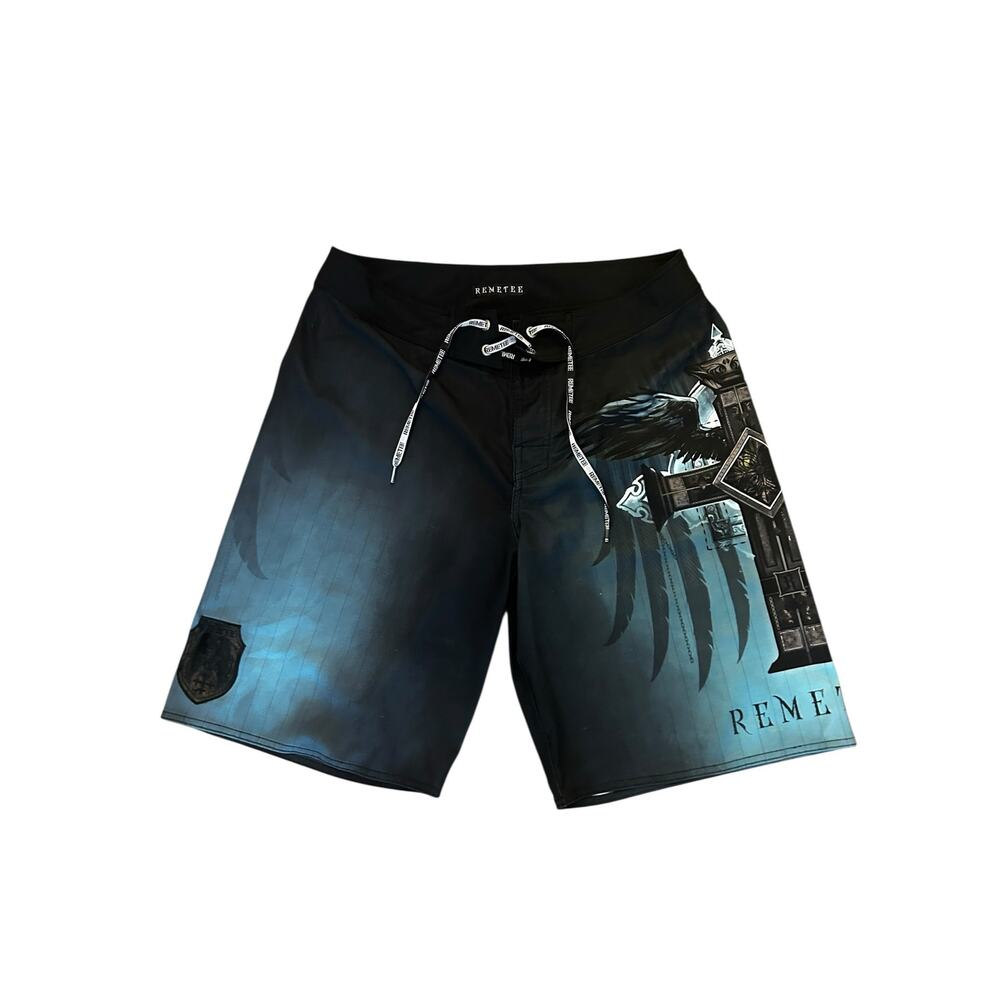 Remetee Y2K Drawstring Board Shorts Size 36